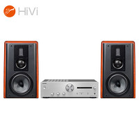 惠威 HiVi M3+安桥A-9110 HIFI功放书架箱 2.0声道客厅电视音响 发烧音乐音箱 三分频 电脑 家庭影院