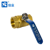 信业 黄铜球阀 全铜内螺纹球阀大体216 开关阀门 4分DN15 1只