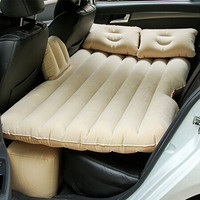 自由牛 车载充气床垫 车内旅行分体植绒SUV床垫 车内气垫床 米色有挡