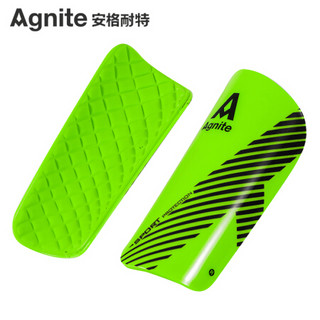 安格耐特 Agnite 护腿板足球护小腿成人儿童足球训练比赛插板护胫 男女运动护具 绿色