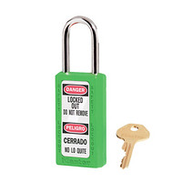 MASTERLOCK/玛斯特锁 工业安全挂锁 耐腐蚀 工程塑料 电力锁 上锁挂牌 411MCNGRN 绿色