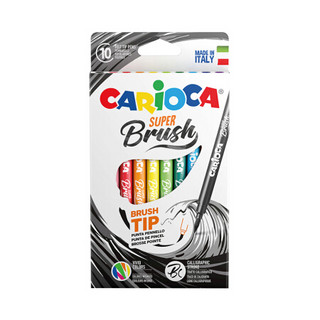 意大利进口CARIOCA软头绘画水彩笔10色套装 儿童玩具 文具画笔可水洗
