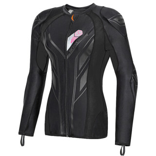 骑行护甲衣防摔服软甲衣机车盔甲7件慢回弹护具am03 am03w黑色(女款)