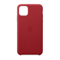 苹果 Apple iPhone 11 Pro Max 皮革保护壳 - 红色