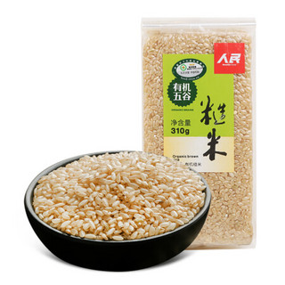 人民食品 有机 糙米 杂粮 东北五谷 310g *3件