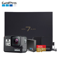 GoPro HERO7 Black 硅胶保护套电池套装礼盒 黑色（含内存卡）