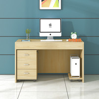中伟 ZHONGWEI 办公桌电脑桌员工桌职员位板式现代简约写字台书桌1600*700*750原木色