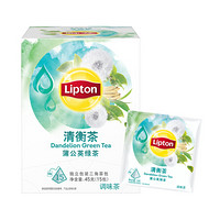 立顿Lipton  花草茶 清衡茶 蒲公英茶 蒲公英绿茶  三角茶包袋泡茶叶调味茶3g*15包