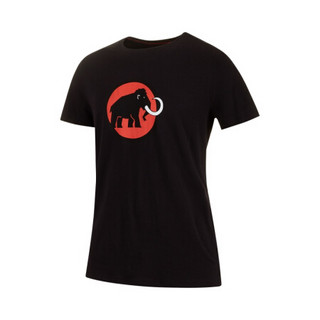 猛犸象 Mammut 亲肤有机棉经典LOGO短袖T恤1017-07292 黑色混色 M
