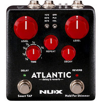 Nux吉他延时混响单块效果器shimmer效果 Atlantic黑色