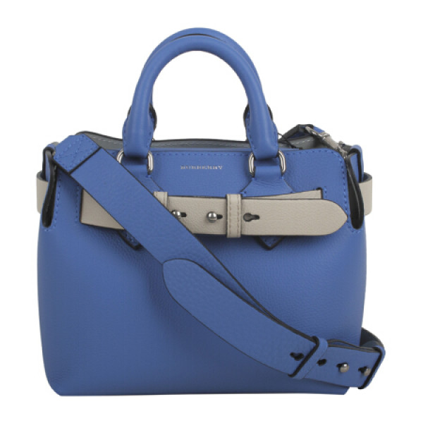 商品burberry 巴宝莉 女士绣球花蓝色迷你牛皮贝尔特包