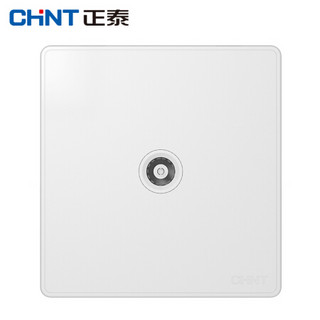 正泰（CHNT）NEW2 W20100 白色开关插座面板家用 暗装电视插座开关