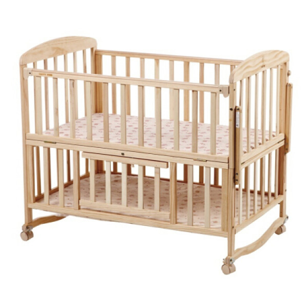 hd小龙哈彼 婴儿床多功能实木无漆新生儿宝宝童床可加长拼接大床可做