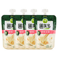 圃美多 甜味豆浆4连包 （220ml*4连包 早餐 油条伴侣 精选大豆 豆腐）