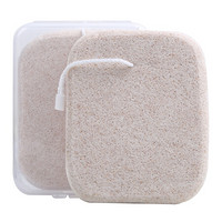 妮卡NIKA核桃竹炭洁面扑洗脸扑带收纳盒 (卸妆洗颜棉 亲肤海绵)