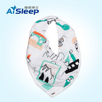 睡眠博士（AiSleep）婴儿口水巾 宝宝三角巾 新生儿 围嘴兜 围巾头巾 围脖 洗脸巾 婴儿用品 字母