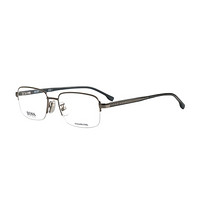 HUGO BOSS 雨果博斯 男款锖色镜框锖色镜腿金属半框光学眼镜架眼镜框  BOSS/1064 F 6LB 56MM