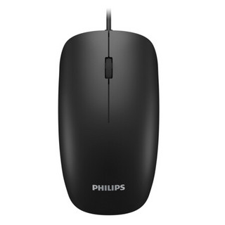 PHILIPS 飞利浦 SPK7214 有线鼠标 1200DPI 黑色