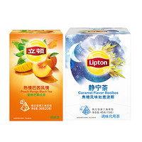 立顿Lipton甜美宁静组合茶包（如意波斯调味代用茶&蜜桃芒果红茶）三角茶包袋泡茶叶调味茶35包