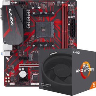 技嘉（GIGABYTE）B450M GAMING 主板+AMD 2600X 板U套装/主板+CPU套装