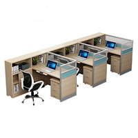 驰界（chijie）屏风办公桌职员桌员工桌员工位工作位电脑桌卡座T字型2人位