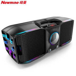 纽曼 (Newmine) C1 便携式无线蓝牙音箱 家用K歌户外广场舞单肩背迷你音响