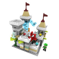 万高（Wangao）大颗粒积木玩具男孩女孩兼容乐高拼装立体拼插滑道儿童玩具冒险城堡1103