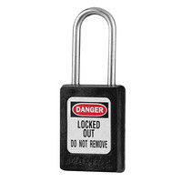 MASTERLOCK/玛斯特锁 工业安全挂锁 工程塑料锁 不锈钢锁梁 电力锁 S31 黑色