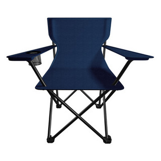 威野营（V-CAMP ）折叠椅扶手椅钓鱼椅便携式休闲椅户外写生椅（藏蓝色）