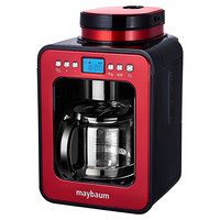 maybaum/五月树 M380商用家用全自动智能滴漏式美式磨豆咖啡机红色