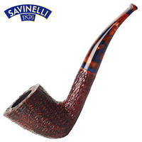 沙芬 SAVINELLI 意大利进口石楠木烟斗幻想曲麻面弯斗P367ZMS-920