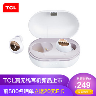 TCL SOCL100TWS 真无线蓝牙运动耳机 迷你入耳式 通用苹果华为小米手机 白色