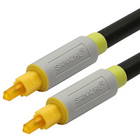 山泽（SAMZHE） 数字光纤音频线 多声道音频音响线 数码线 方对方口 黑色 5米 SZU-6950