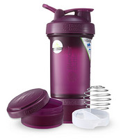 BlenderBottle 组合款蛋白粉摇摇杯健身运动水杯带搅拌球 紫红色约650ml