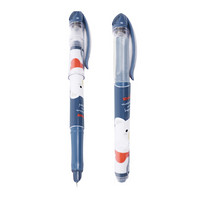 M&G 晨光 HAFP0438 钢笔套装 2支钢笔+6支墨蓝色墨囊 包尖 蓝色