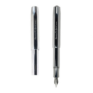 德国进口Kaweco钢笔铝制系列AL Sport工业风钢笔 经典商务铝合金钢笔  亮银色 EF  0.5mm
