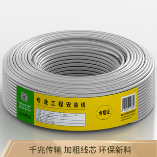 SAMZHE 山泽 六类网线(0.51±0.02mm) CAT6类非屏蔽千兆网线 纯铜线芯 家装布线网络用线 100米 BH6100