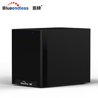 蓝硕 BLUEENDLESS X8 nas网络云存储服务器 家用NAS 云盘共享网盘私有云存储数据存储 双盘阵列 黑色