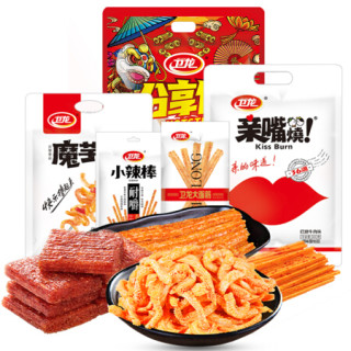 商品卫龙 休闲零食 辣片辣条分享包756g 零食大礼包量贩装大面筋大辣