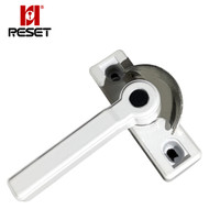 锐赛特（RESET）RST-232 不锈钢窗锁钩 移门窗锁月牙锁 窗户锁扣玻璃窗户钩锁  2个装  通用款不分左右  白色