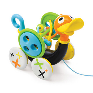 幼奇多（yookidoo）学步玩具车男女儿童宝宝拖拉玩具拉绳鸭拖拉电动学步玩具  1-3岁 40129拉绳鸭