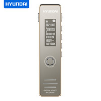现代 （HYUNDAI ）HY-K607 录音笔 专业微型 高清降噪 学习/会议/采访适用 MP3播放器 8G金色