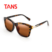 TANS偏光太阳镜女款墨镜高清防紫外线韩版明星款潮驾驶眼镜T016豹纹