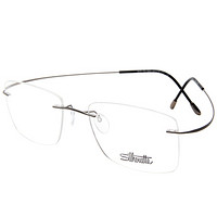 Silhouette 诗乐 光学眼镜架眼镜框男女款亚枪色镜框亚枪色镜腿 5515 CQ 6561 54MM