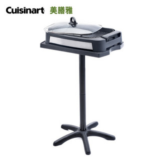 美膳雅（Cuisinart）GRID-180GCN 大号无烟烧烤炉家用户外烧烤架烤肉机架子多功能电烧烤炉