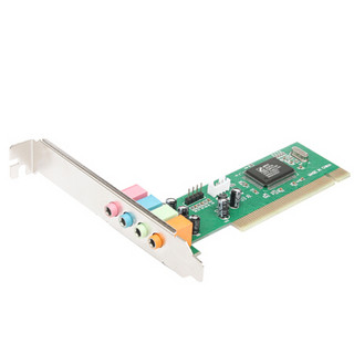 moge 魔羯 台式机PCI4.1声道环绕立体声 声卡 MIC输出非直播声卡 MC1205