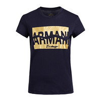 ARMANI EXCHANGE 阿玛尼奢侈品19秋冬新款女士针织T恤衫 6GYTAB-YJG3Z NAVY-1593 S