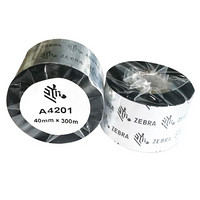 斑马（ZEBRA）A4201BK(树脂基碳带) 40mm*300m (大管芯)