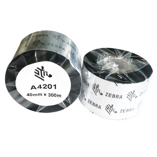 斑马（ZEBRA）A4201BK(树脂基碳带) 40mm*300m (大管芯)