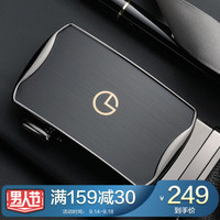金利来(Goldlion)新款自动扣皮带 男士商务时尚牛皮腰带休闲裤带礼盒 FAY093121-711 黑枪